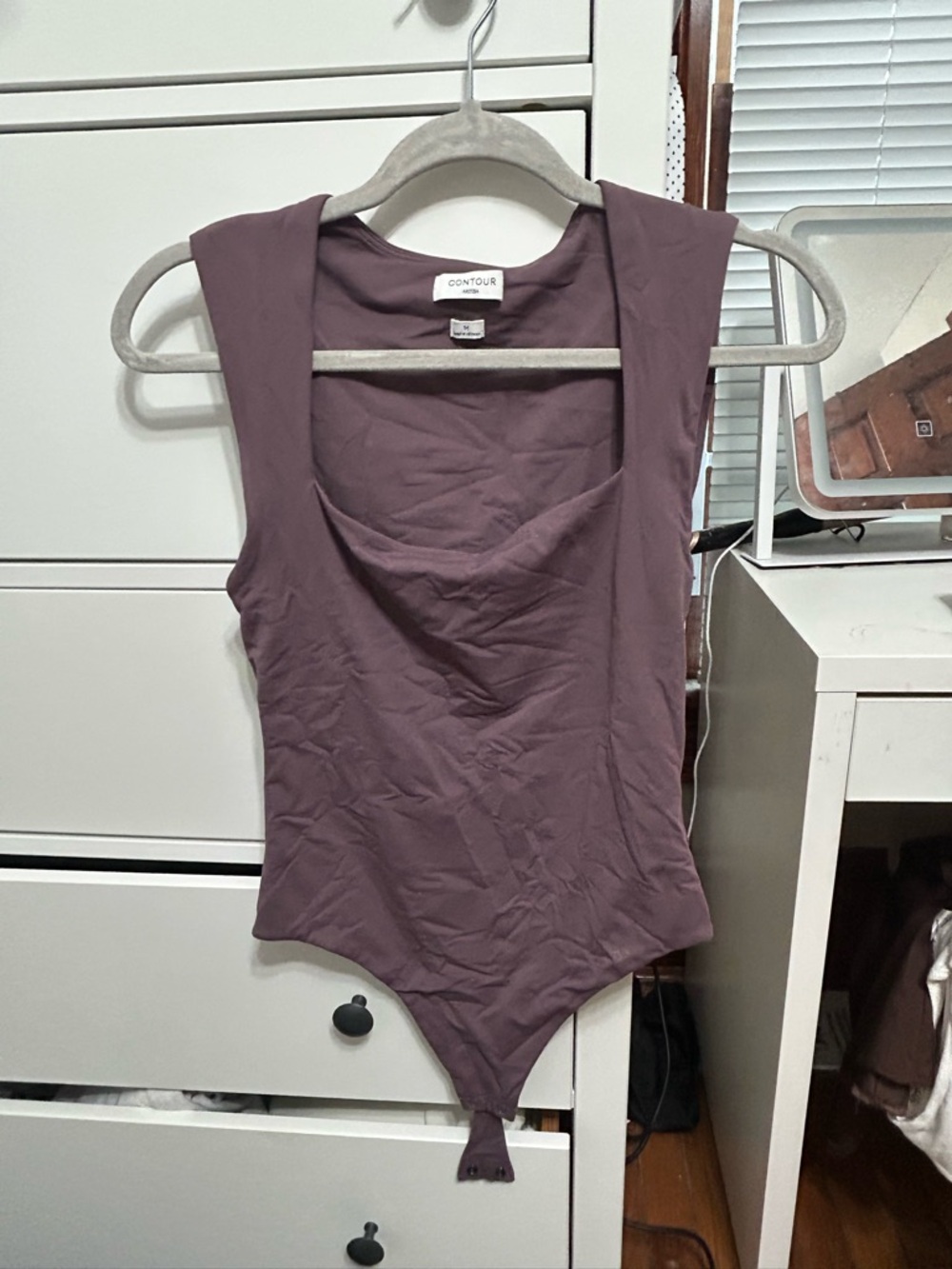 Aritzia Sleeveless Mauve Bodysuit